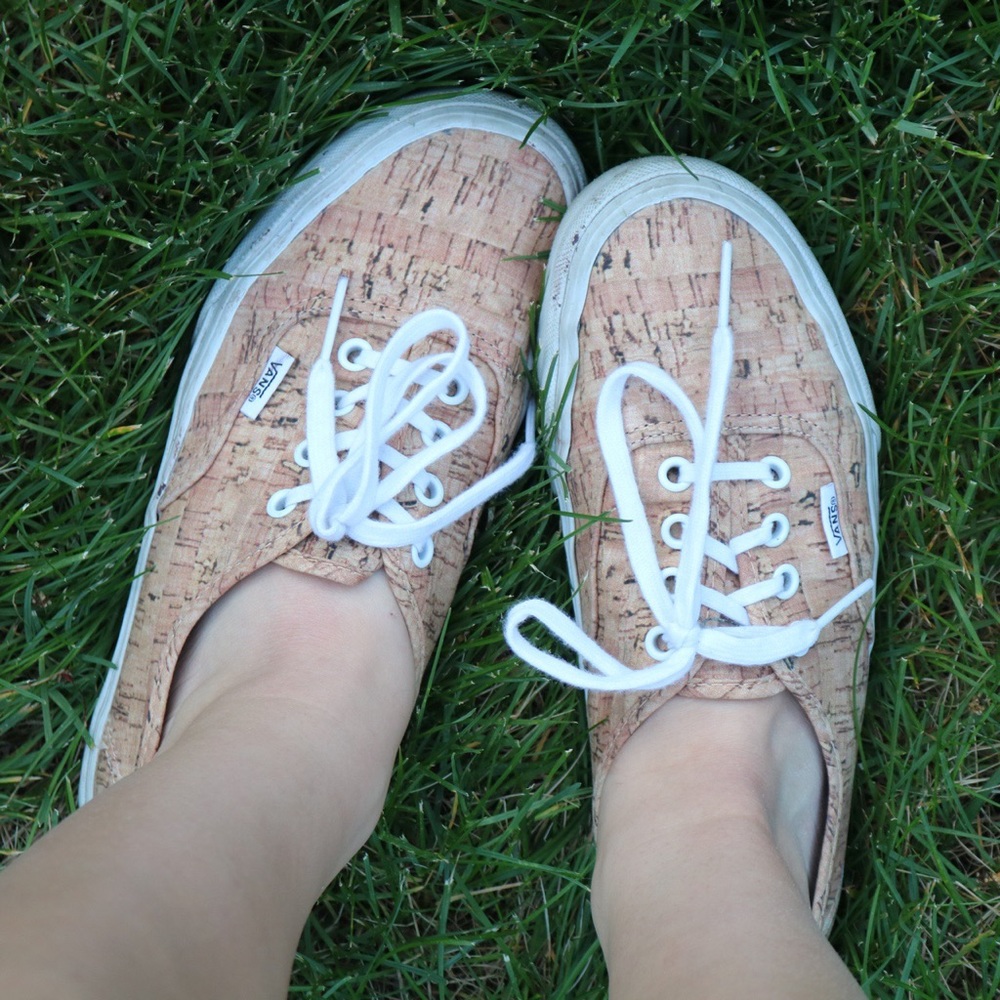 cork pattern vans